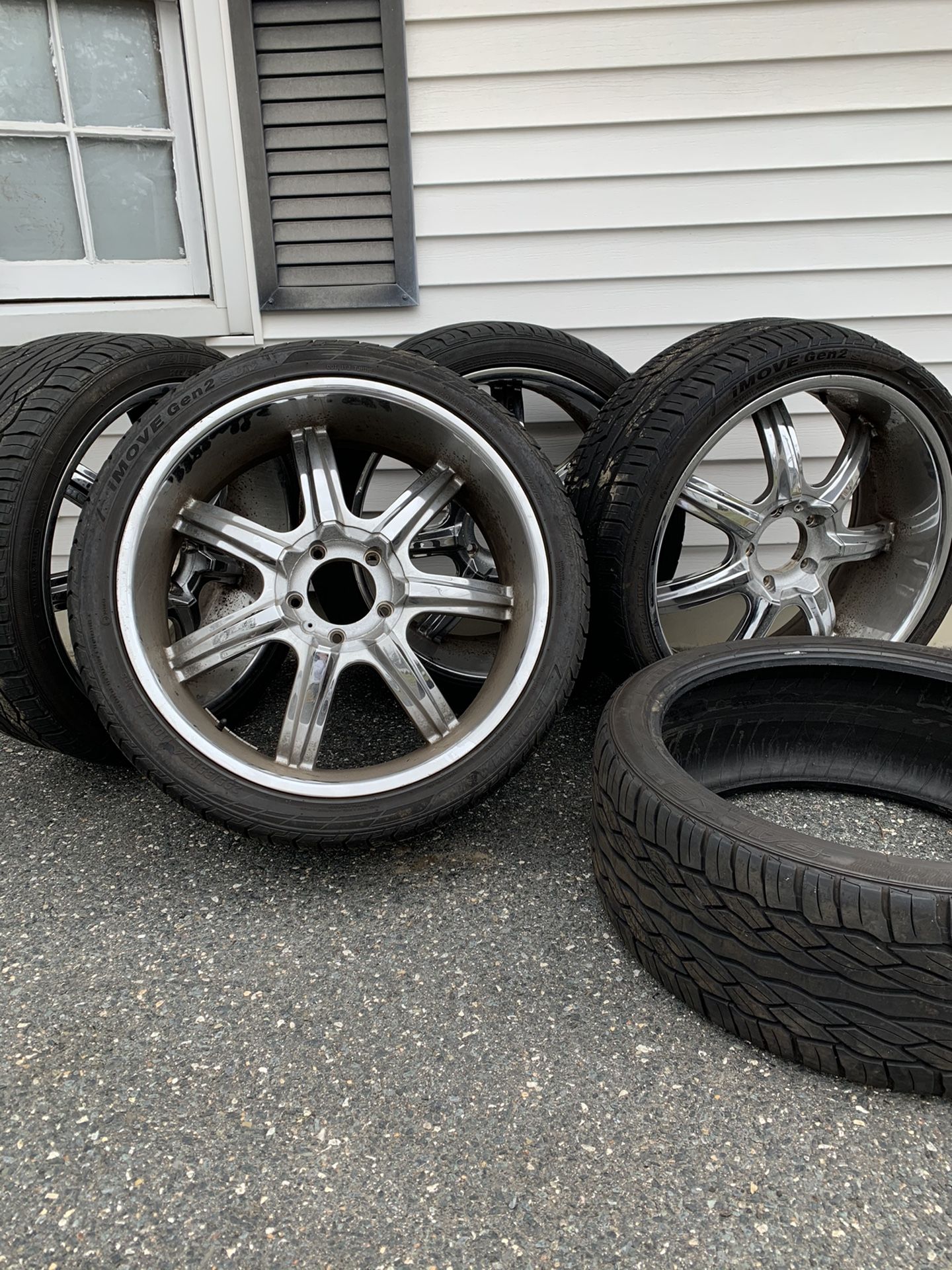 24” Rims with Tires