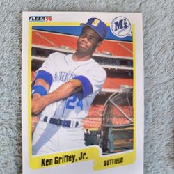 Ken Griffey Jr Fleer 90 Baseball Card 