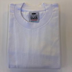 Large White Heavyweight Pro Club T-shirt