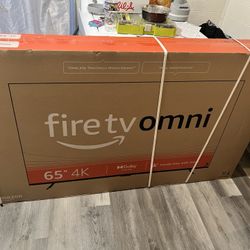 Brand New 65 “ Fire Tv Omni 4K Tv