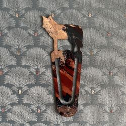 Multi Colored Wolf Metal Book Marker