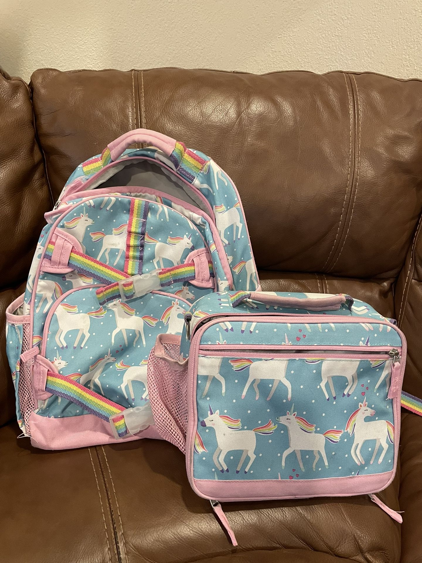 Unicorn Backpack With Lunch Box