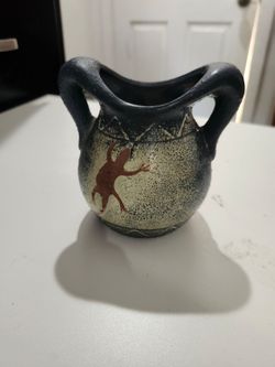 Southwestern Ceramic Gecko Lizard Candle Holder Pottery Decor