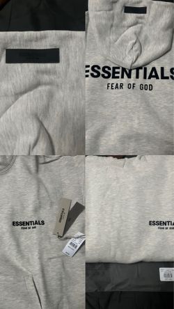 Light Oatmeal Essentials hoodie, L