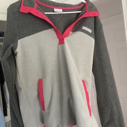 Columbia Half Button Pullover Fleece L   Women 