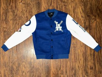 LA Dodgers Leather Wool Varsity Jacket 