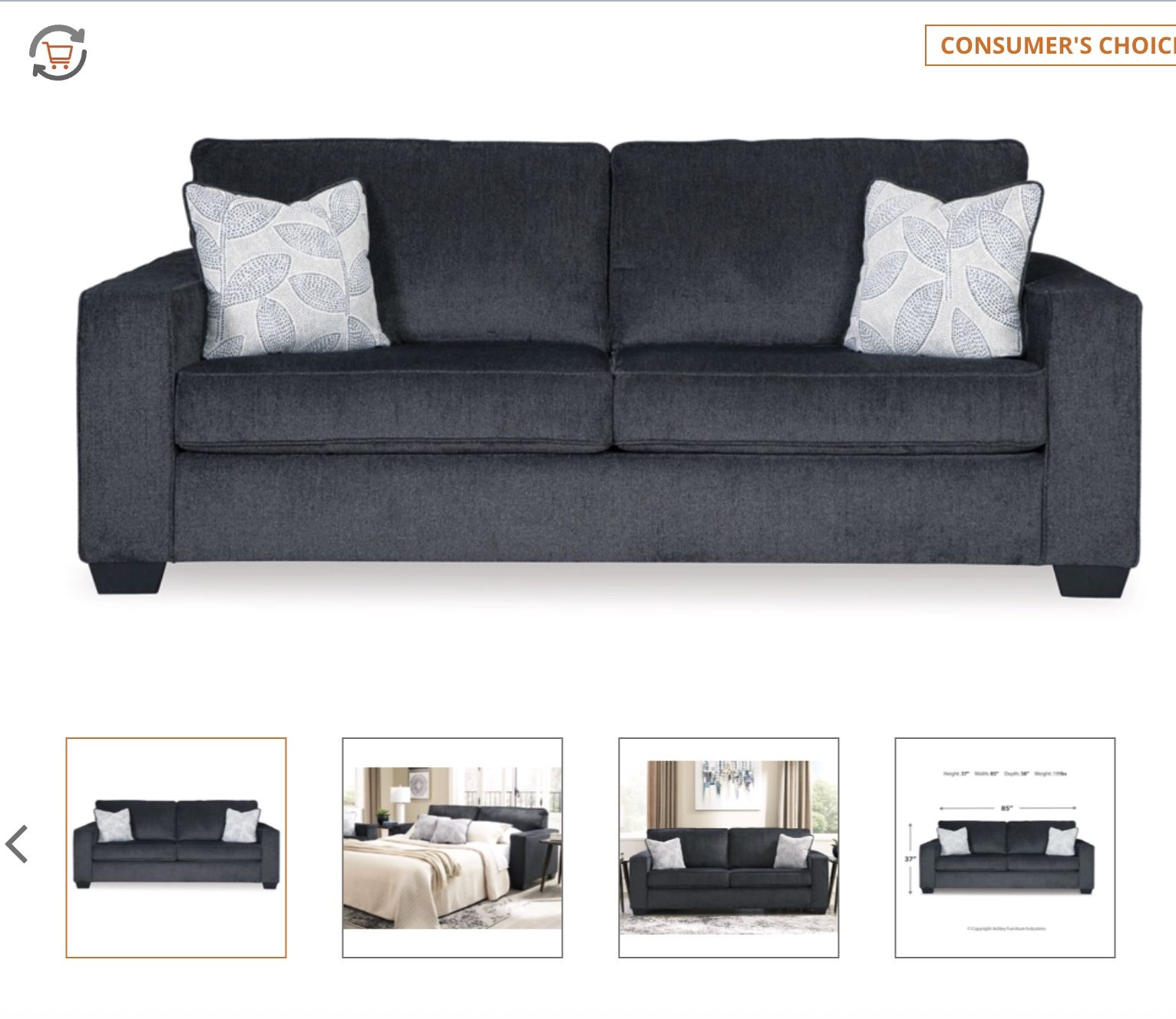 Queen Sleeper Sofa Brand New Ashley Brand 