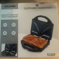 sapphire diamond coating sandwich/french toast maker 