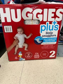 Huggies Plus Little Snugglers Size 2 Diapers 174ct