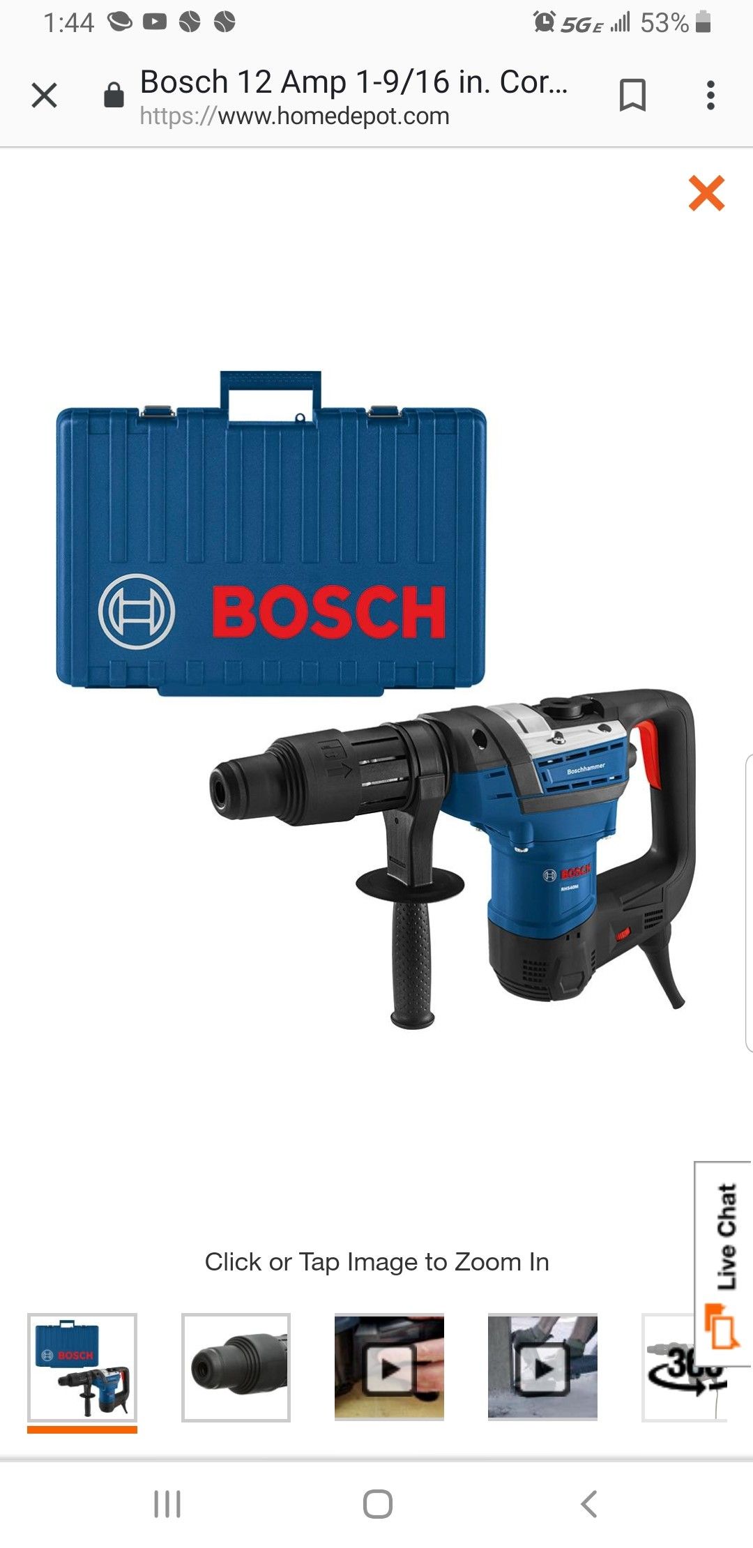Heavy duty Bosch hammer drill