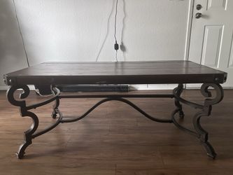 Brown Stained Coffee Table