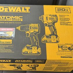 DEWALT DCK225D2 ATOMIC 20V MAX Brushless Compact Impact & Drill/Driver Combo Kit