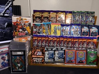 Huge lot of sealed packs Football Baseball Basketball Sheduers Sanders