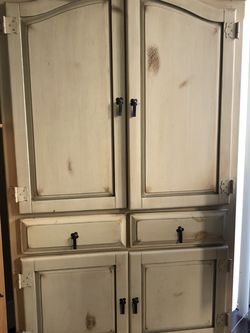 Solid Wood Armoire Great Condition