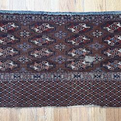 Antique Hand Knotted 100% Wool Rug