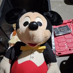 Vintage Mickey Mouse Plush Toy