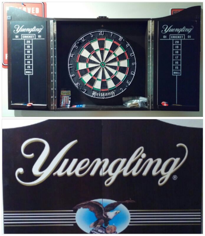 Solid Wood Dartboard Cabinet