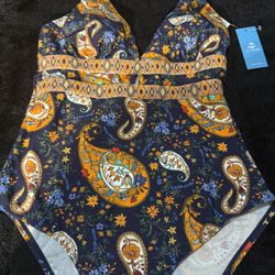 Women's Halter Knot One Piece Swimsuit V Neck Tummy Control Cutout Bathing Suit Monokini Funny Graphic Beach 