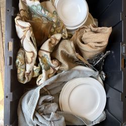 Plates, Bowls, Dining Table Set, Pillowcases 