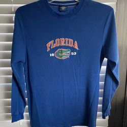 **VINTAGE** Florida Gators - Insulated Weave -Large L/Sleeve Shirt -Blue/Orange 