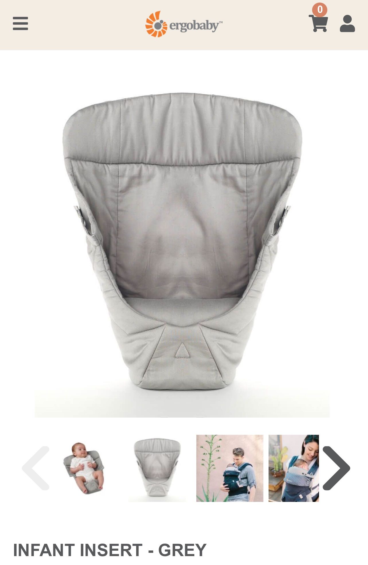 Ergo baby Carrier Insert