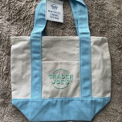 NEW Mini Trader Joes Bag BLUE