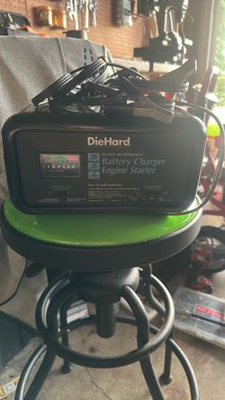 Diehard fully automatic battery charger engine starter