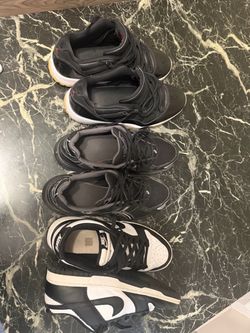 3 Pairs of Shoes – Jordan, ASICS, Nike all sized 11 jordan’s are 11.5