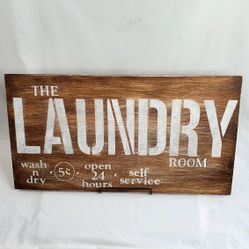 Hand Made "The Laundry Room" Sign