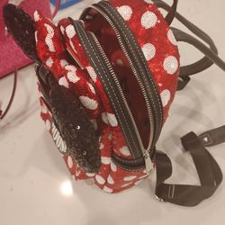 Brand New Disney Minnie Mouse Backpack Purse 