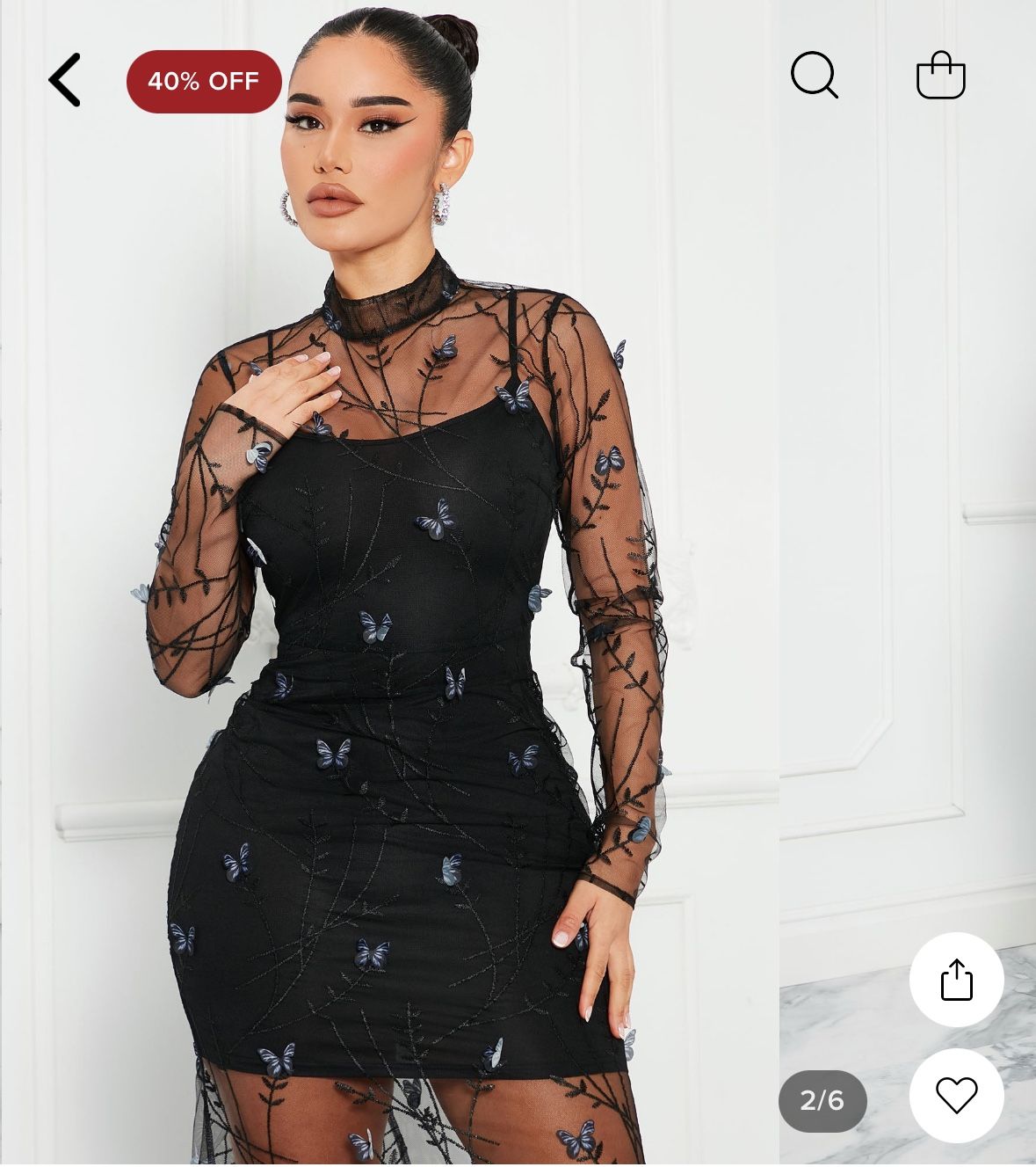 Black Fashion Nova Dress 