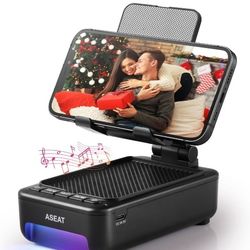 Cell Phone Stand with Bluetooth Speaker&Led Color Changing Light, Unique Gifts for Women Dad Her Husband, Birthday Gifts for Men