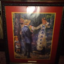 "The Swing" By Pierre Auguste Renoir. Plastic Framed Print Wall Art. Wall Decor