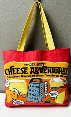 Trader Joes Cheese Adventures / Cheese Experience Canvas Tote Bag