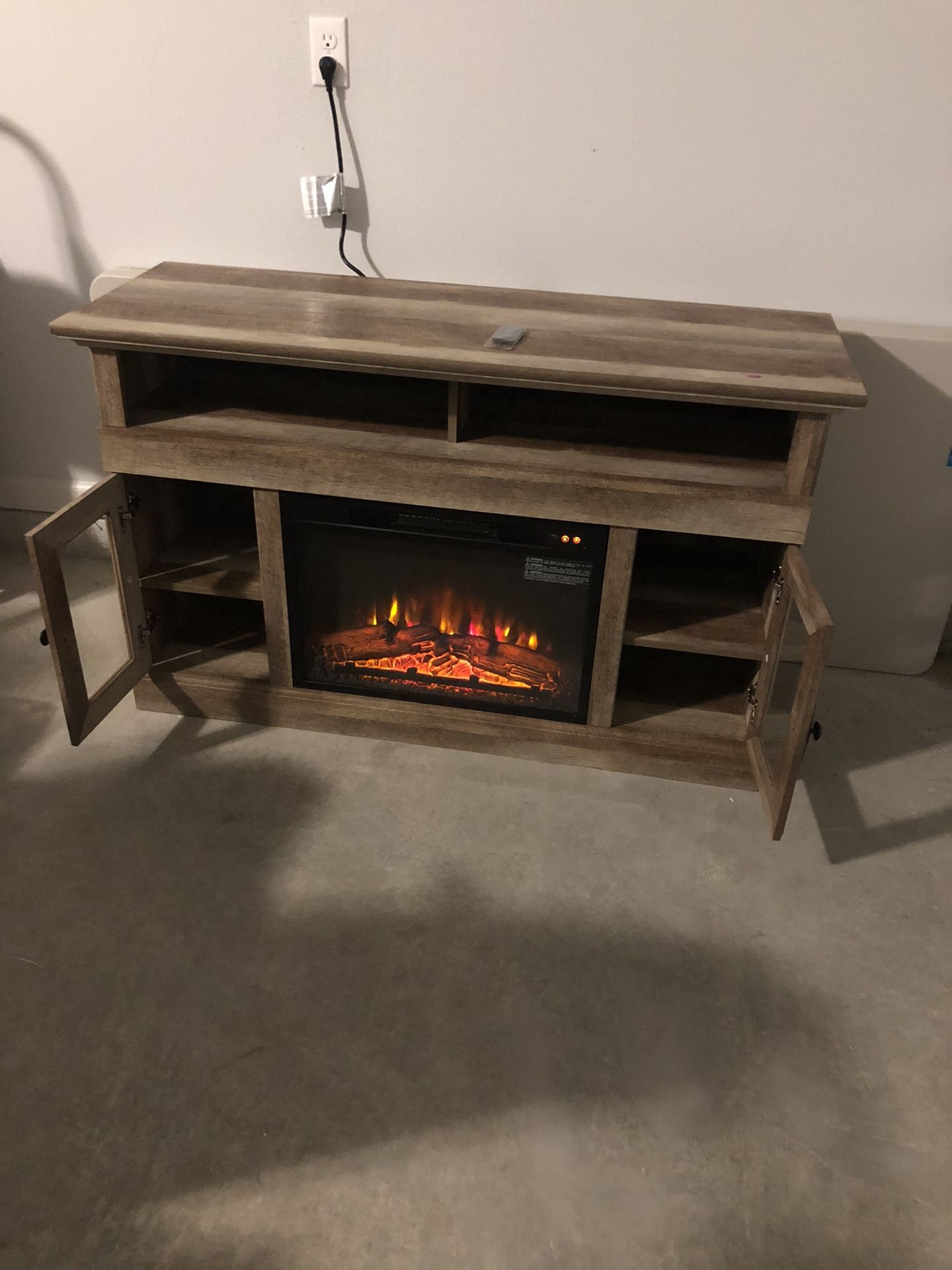 Fireplace And TV Stand