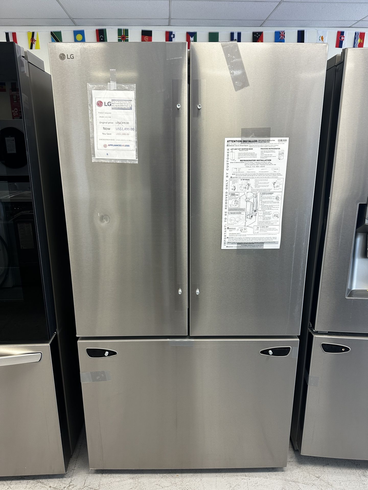 New LG Refrigerator Only $999 In April. 