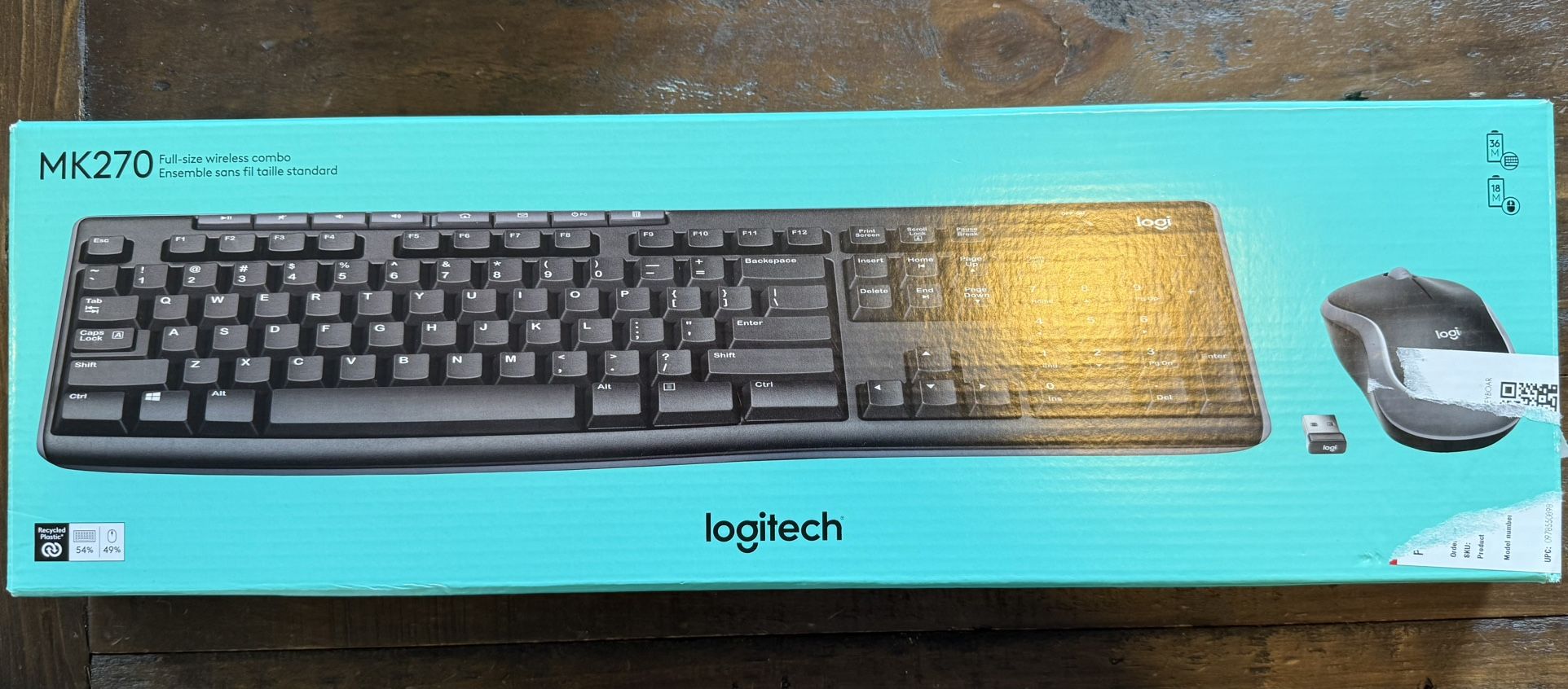 Logitech MK270 Wireless keyboard And Mouse