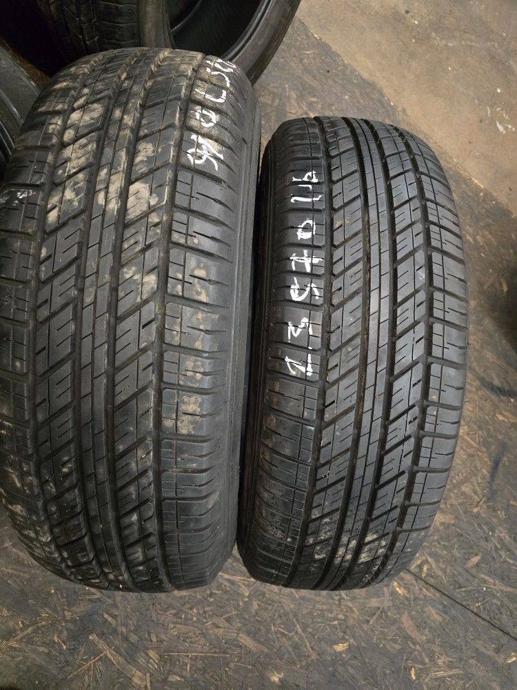 2 Tires 235.70.16 Ironman 90 % Tread Dot 0922