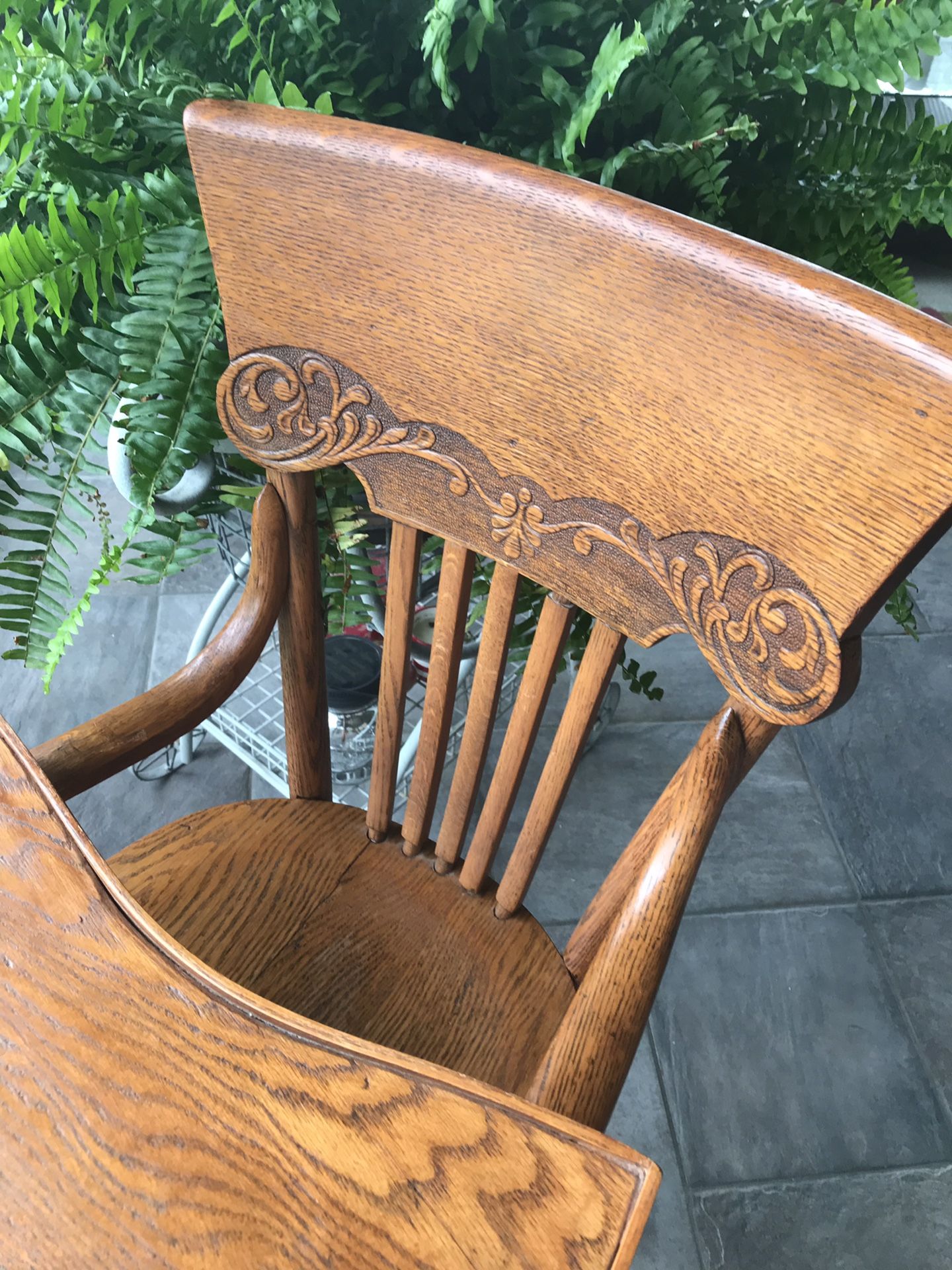 Antique Wooden High Chair