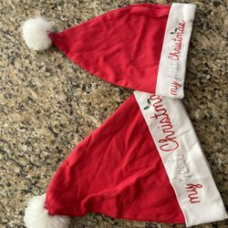 Santa parent and baby hat 