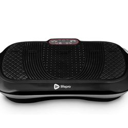 LifePro Waver Vibration Plate Exercise Machine - Whole Body Workout Vibration Fitness Platform w/Loop Bands - Home Training Equipment for Weight Loss 