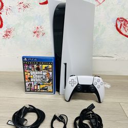 Sony Playstation 5 - 825GB Bonus 1 Game GTA V ( Used Very New )