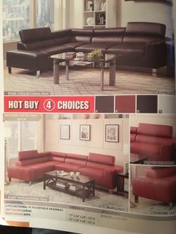 2 pcs sectional sofa set