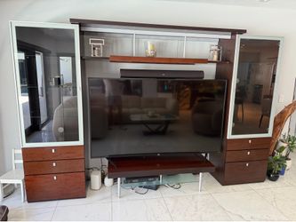 Italian-made entertainment center in excellent condition.