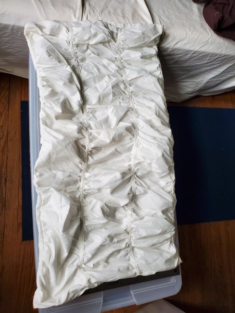 Elegant White King Sz Sham/pillowcase 100% Polyester 18"*36" Net Weight 4.3oz
