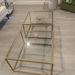 Two Square Coffee Tables