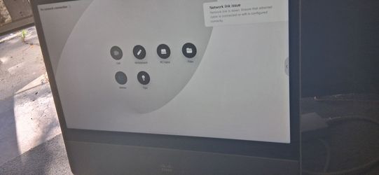 Cisco ttc7 touch screen web pro with power adapter and cord