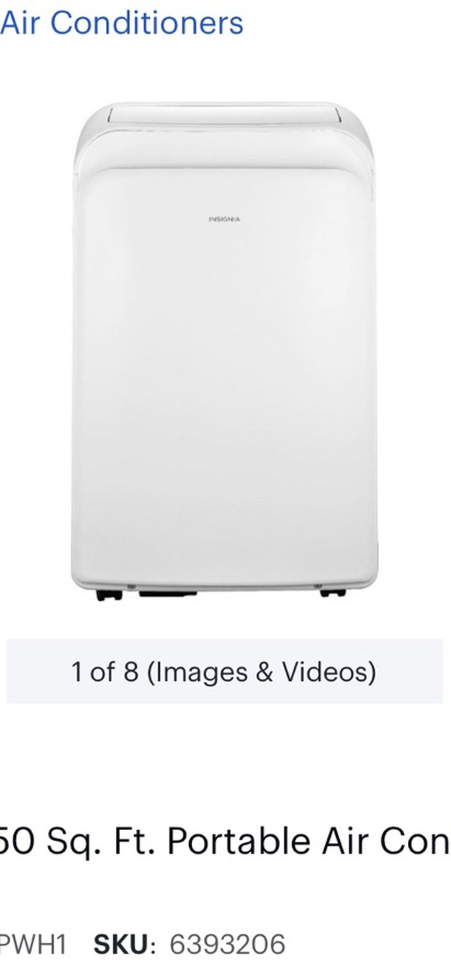 Portable AC Unit- Like New - Retail Price Is $370