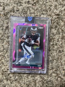 A.J. Brown Topps Chrome Autograph Card 223/250