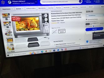 NUWAVE BRAVO XL PRO SMART OVEN 30QT 18000 WATT STAINLESS STEEL CONVENTION OVEN 12-1 AIR FRYER TOASTER OVEN, 50-500F MULTI EVEN COOKING OVEN